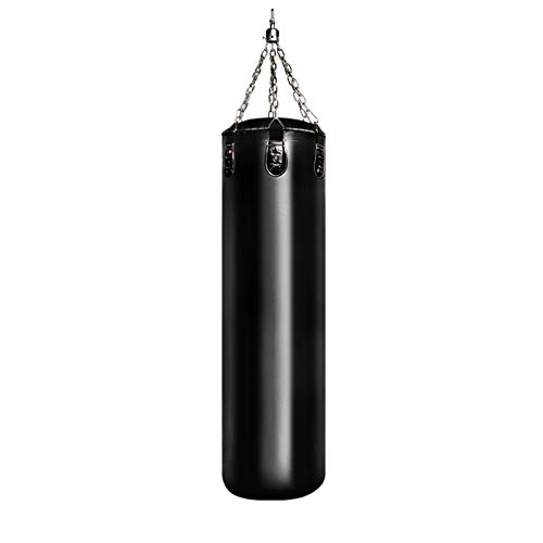 Saco de boxeo pesado para Muay Thai, saco de boxeo, artes marciales mixtas, fitness, entrenamiento, kickboxing, sin relleno (140 cm)