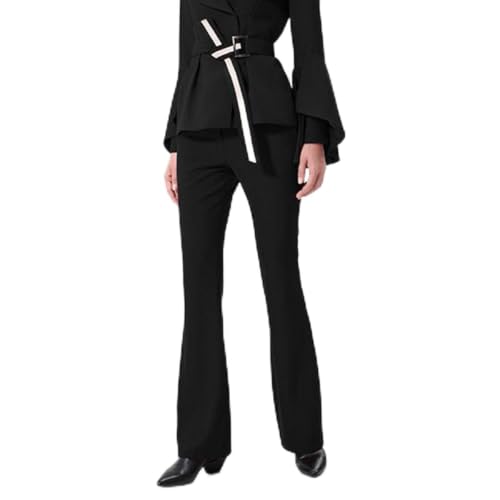Pantalon long évasé style patte d'eph pour allonger la silhouette avec style