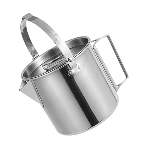 Camping Kettle Coffee Pot: Portable Outdoor Stainless Boiler 1.2l Fast Heating Water Kettle for Hiking Backpacking Picnic Travel