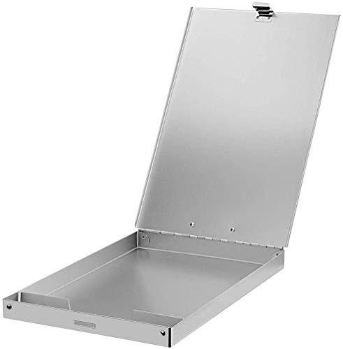ZCZN Recycled Aluminum Storage Clipboard, Clipboard Box, Form Holder, Suitable for School, Office, Jobsite or Medical Staff, 9.25 x 13.78 Inches, Silver - Image 5