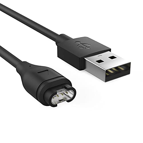 Garmin Fenix 5/5S/5X/Plus/6/6S/6X/Pro Charger, Ankky Replacement USB Data Sync Charging Cable Wire 3.3ft for Garmin Fenix 5/5S/5X/Forerunner 935/Quatix 5/Quatix 5 Sapphire/Vivoactive 3 Watch, Black