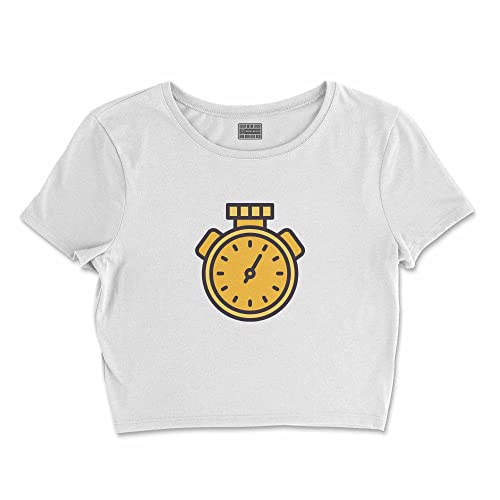 T-Shirt Blanc Buwtswi-100277-s Femme Taille S à la Coupe Courte et Épurée