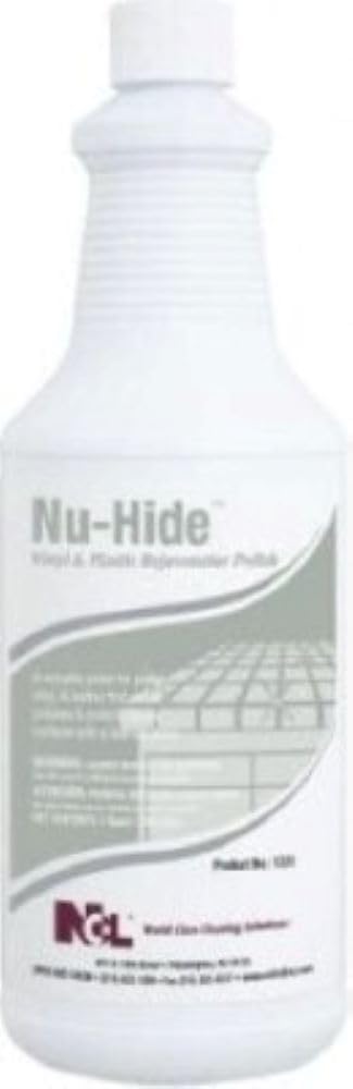 Nu-Hide Vinyl & Plastic Rejuvenator Polish, Protective Coating for Leather, Chrome & Stainless Steel