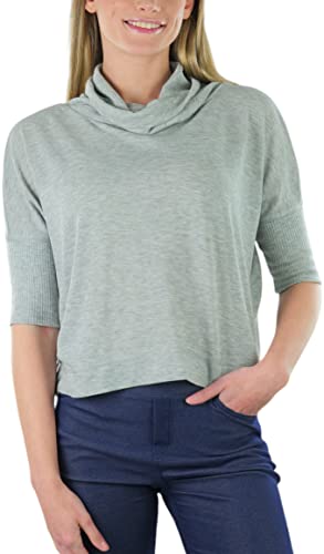 Image of ToBeInStyle Women's Classic Knit Fold Over Turtleneck Pullover