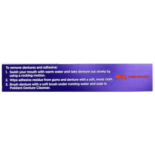 Super Poli-Grip Strips Size 40 Ct Strong All Day Comfort Seal Denture Adhesive Strips