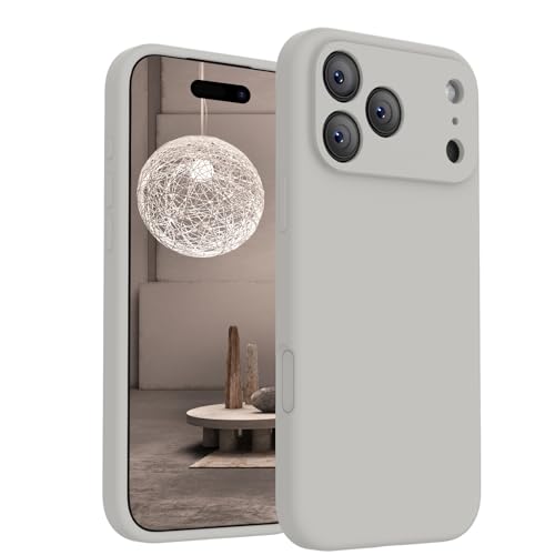 Image of FireNova Magnetic for iPhone 17 Pro Case, Compatible with MagSafe, [Integrated Silicone Camera Control Button] [Camera Protection] Anti-Scratch Microfiber Lining Phone Case, 6.3 inch, Natural Titanium