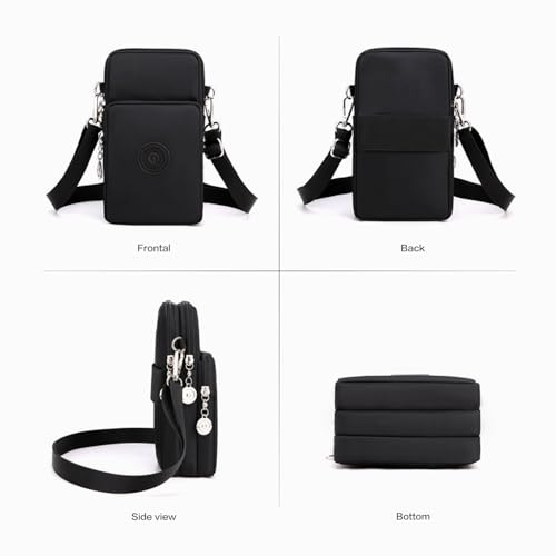 Small Crossbody Bag for Women - Phone Purses with Crossbody Strap Wallet - Lightweight Nylon Arm Bag for Essentials3