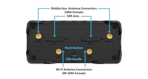 Image of Teltonika RUT951 Industrial 4G LTE Router - Dual SIM Failover, WiFi Hotspot, VPN & RMS Support (RUT951A00800)