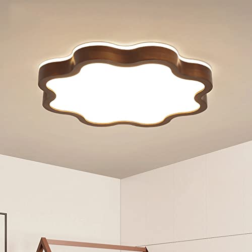 Lámpara de techo para estudio y balcón con luz ajustable de madera creativa 4