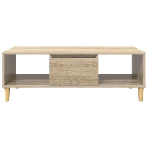 Table basse avec compartiments pour optimiser l'espace du salon