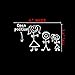 Position Open Divorced Stick Figure Family Sticker Decal Notebook Car Laptop 6