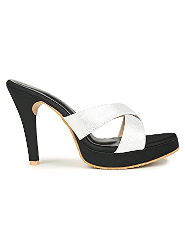 Image of Valiosaa Women's Silver Heels Heeled Sandal