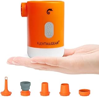 Electric Air Pump Max Pump 2 Pro Portable 4.5 kPa with Rechargeable 3600 mAh Battery,Inflator Deflator with Adjustable Camping Lantern for Pool Floats Air Bed Air Mattress Swimming Ring