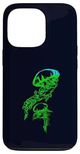 Medusas Océano profundo mar estética vida marina arte Carcasa para iPhone 13 Pro