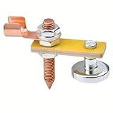 Upgraded Magnetic Welding Ground Clamp, Strong Magnetic Force Welding Holder for Welder Ground Rod, Conductive Rod, Welding Wire, Stable Metal Welding Tool