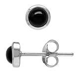 Silvershake 4mm Petite Genuine Round Shape Black Onyx, No Color, Size No Size