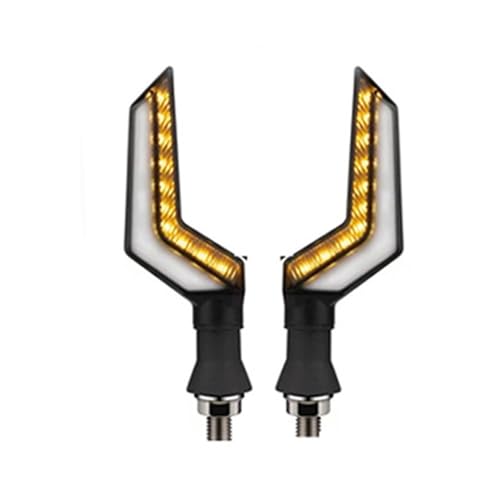 Clignotant LED moto 12V défilement bicolore arrière en ABS résistant