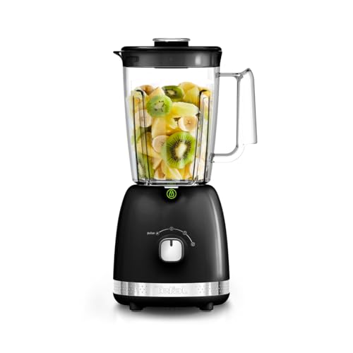 Tefal Black Collection Blender, 2L Jug, 2 Speeds, Pulse Mode, Kitchen Blender, 6 Stainless Steel...