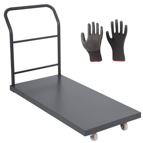 Heavy Duty Platform Truck, 48"x30" Flatbed Cart, 2000 lbs Capacity