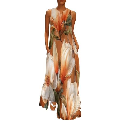 Robe longue femme grande taille coupe ample fluide et légère