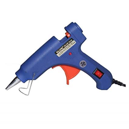 Meera's Era Electric 20W Mini Hot Melt GlueGun With 25Pcs Hot Melt Gluestick Standard Temperature Corded Glue Gun (7 mm)(Collor may very)..