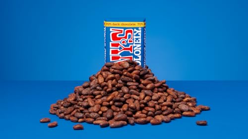 Tony's Chocolonely Dark Chocolate Bar - 180g, 70% Belgian Fairtrade Chocolate, Gift, Vegan