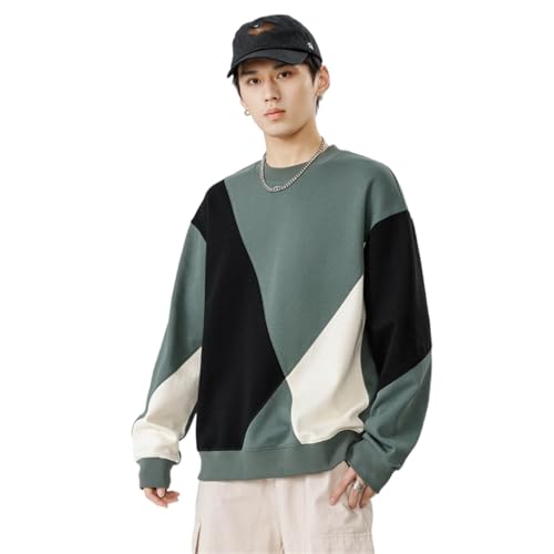 Sweat-Shirt décontracté homme pull col rond ample printemps