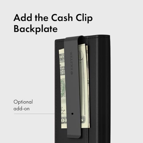 Ekster Men's Wallet PRO | RFID Blocking Parliament Leather Minimalist Wallet | Holds 14 Cards & Cash | Slim Cardholder for Men w/Push Button Designed for Quick Card Access | Black3