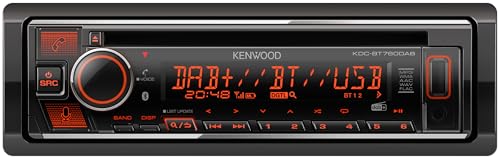 Kenwood Autoradio Bluetooth KDC-BT760DAB Con Dab+, Ingresso Usb/Aux Frontale, Con Frontalino Estraibile, Compatibile Con Alexa, Controllo Da App, Compatibilità Con Comandi A Volante, Multicolore - 5