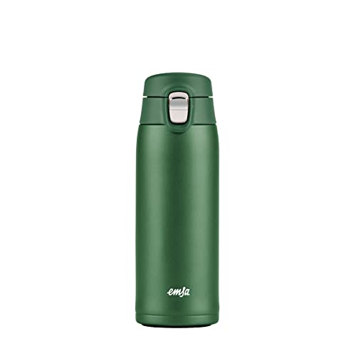Emsa Mug isotherme 0,4 L, 100% étanche, Corps en acier inoxydable, Couvercle en Polypropylène,...