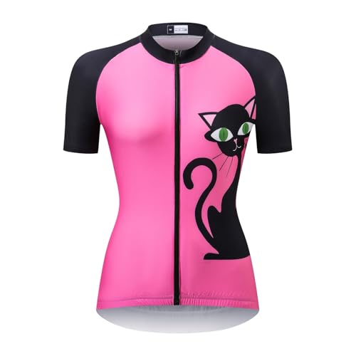 UGLY FROG 2026 Cycling Jersey Women Short Sleeve,Shirts for Women Biking Tops Breathable Top with 3 Pockets