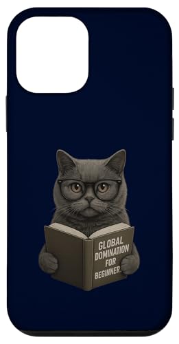 Cat Global Domination Book Nerd [X LDA[g X}zP[X iPhone 12 mini p