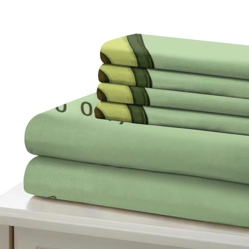 Parure de lit avocat pour couple amoureux lit simple 3D
