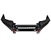 TIOYAR Front Bumper Texture Black w/Winch Plate & 5 LED Lights & D-Rings Compatible with 1999-2004 Jeep Grand Cherokee WJ