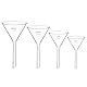 Labasics Borosilikatglas-Trichter-Set, Dickwandiges Kurzstiel-Filtrationskit für Laborfiltration, 50/75/100/120 mm Durchmesser, 4er-Pack