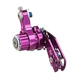 BildeeMait Montaña para bicicleta Tensor de una sola velocidad 11T Rueda guía aleación de aluminio DH para AM Desviador Trasero Soporte Suspensión Encapsulado Muelle Púrpura (Morado)