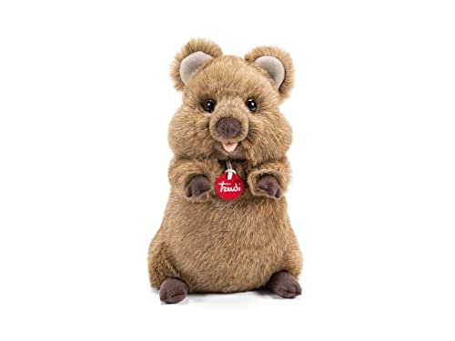 Trudi Quokka Arturo Quokka Mascotte Peluche, Regalo di Natale e Compleanno. | 18x30x18cm Taglia M | Animali Esotici Tropicali | Modello 27145