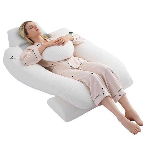 ROYALAY 4 Pcs Mastectomy Recovery Must Haves Bed Wedge Pillow for Sleeping Memory Foam Hysterectomy Pillow Post Surgery Adjustable Post Surgery Pillows for Sleeping Reading Rest