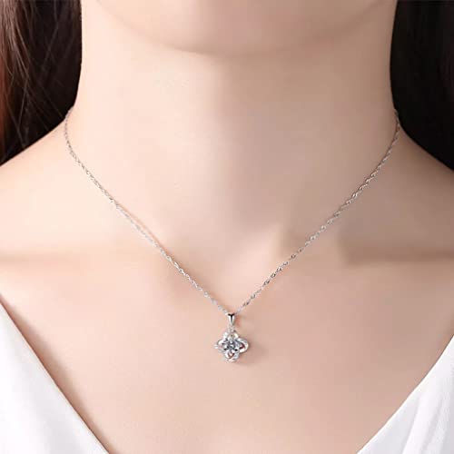 Collier pendentif fleur avec chaîne robuste anti-noircissement - 2