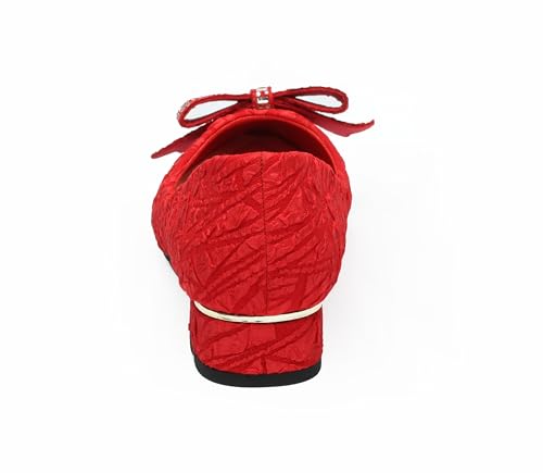 Women's Low Block Chunky Heels Pumps Shoes Comfortable Ladies Dress Shoes Low Heel Pumps3