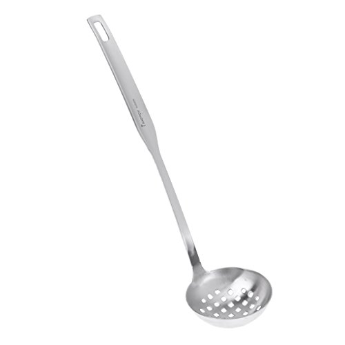 Utensílio de cozinha homozy 304 aço inoxidável colher ferramentas escumador concha
