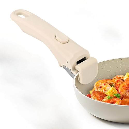 Removable Pots and Pans Handle Detachable Cookware Replacement White