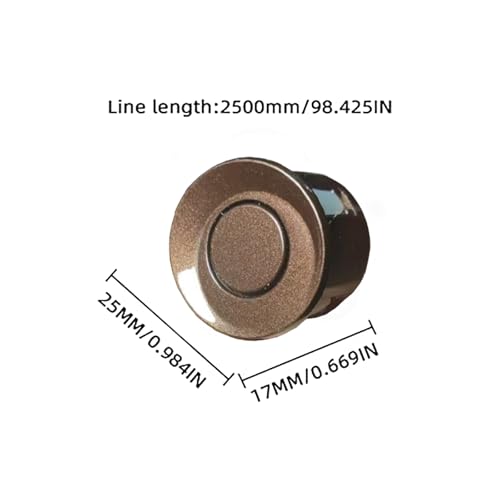 Image of Parking Sensor Kit Backup Sensor Kit Reverse Sensor for Car 18 Color Options for Probes Adjustable Alarm Volume Professional Sensore de Reversa para Carro Safe Driving Assistant(Brown)