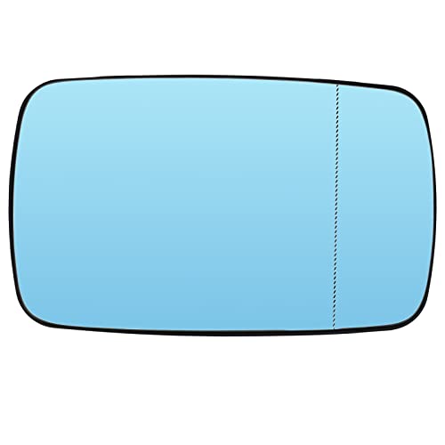 Espejo retrovisor azul calefactable para BMW E39 E46, visibilidad clara y segura contra la niebla