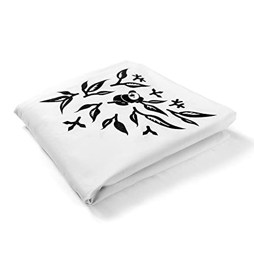 Nanit Smart Sheets 2-Pack – 100% Cotton Fitted Crib Sheet Pack for Standard Crib, Works with Nanit Baby Monitors to Measure Your Baby's Height - Pebble Grey and White