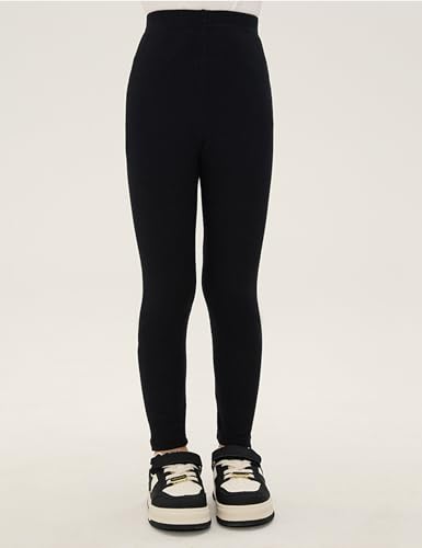 Kiench 5 Pack Girls Leggings Cotton Ankle Length Tights Pants Assorted4