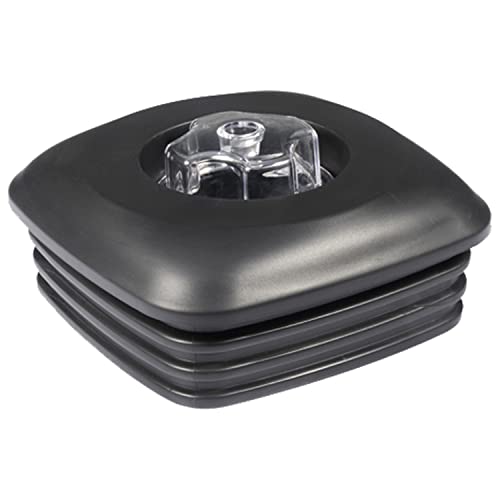 CRANDDI Replacement Lid with Filler Cap for Blender YL-010, Surrounded with Rubber Gasket, Plastic Lid and center cap, Black, L5"xW5"xH2"