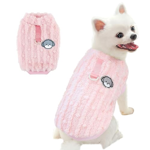 Hyran Jersey Perro, Ropa Perros, Ropa para Gatos, Jersey Perro Mediano Pequeño, Ropa Perro Pequeño, Sudadera Perro Pequeño, Ropa Perro Chihuahua (Rosa, M)