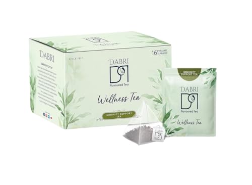 Image of Dabri Immunity Support Tea Bags 16 Pyramid Dip Tea Bags |Rich Antioxidant| Pure Natural Organic Blend | Builds Immunity, Detoxifies, Boosts Metabolism & Aids Digestion