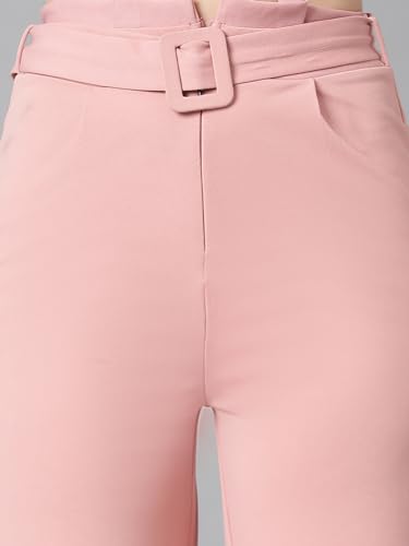 Image of KOTTY Women's High Rise Viscose Rayon Relaxed Fit Korean Trousers